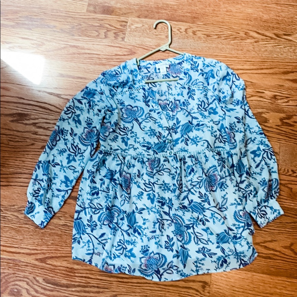 Motherhood maternity sheer blouse